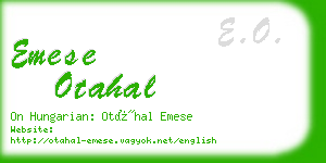 emese otahal business card